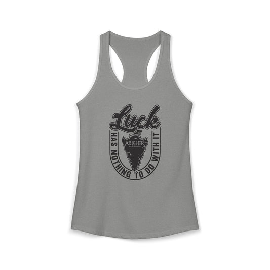 "Luck" arcHER Ideal Racerback Tank