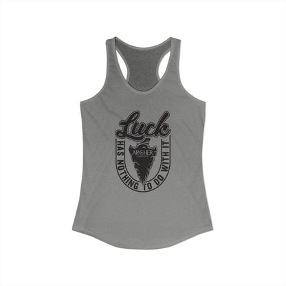 "Luck" arcHER Ideal Racerback Tank