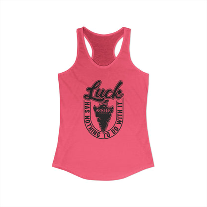 "Luck" arcHER Ideal Racerback Tank