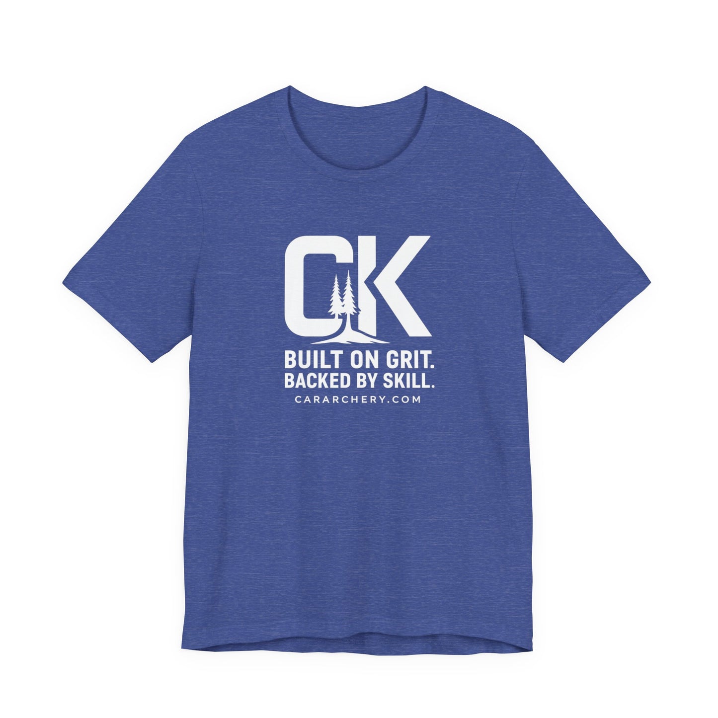 "Built on Grit" CK T-Shirt — “Built on Grit. Backed by Skill.” Motivational Tee