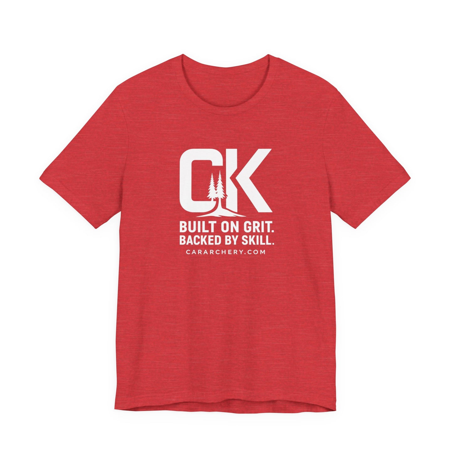 "Built on Grit" CK T-Shirt — “Built on Grit. Backed by Skill.” Motivational Tee