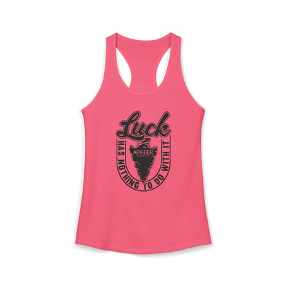"Luck" arcHER Ideal Racerback Tank