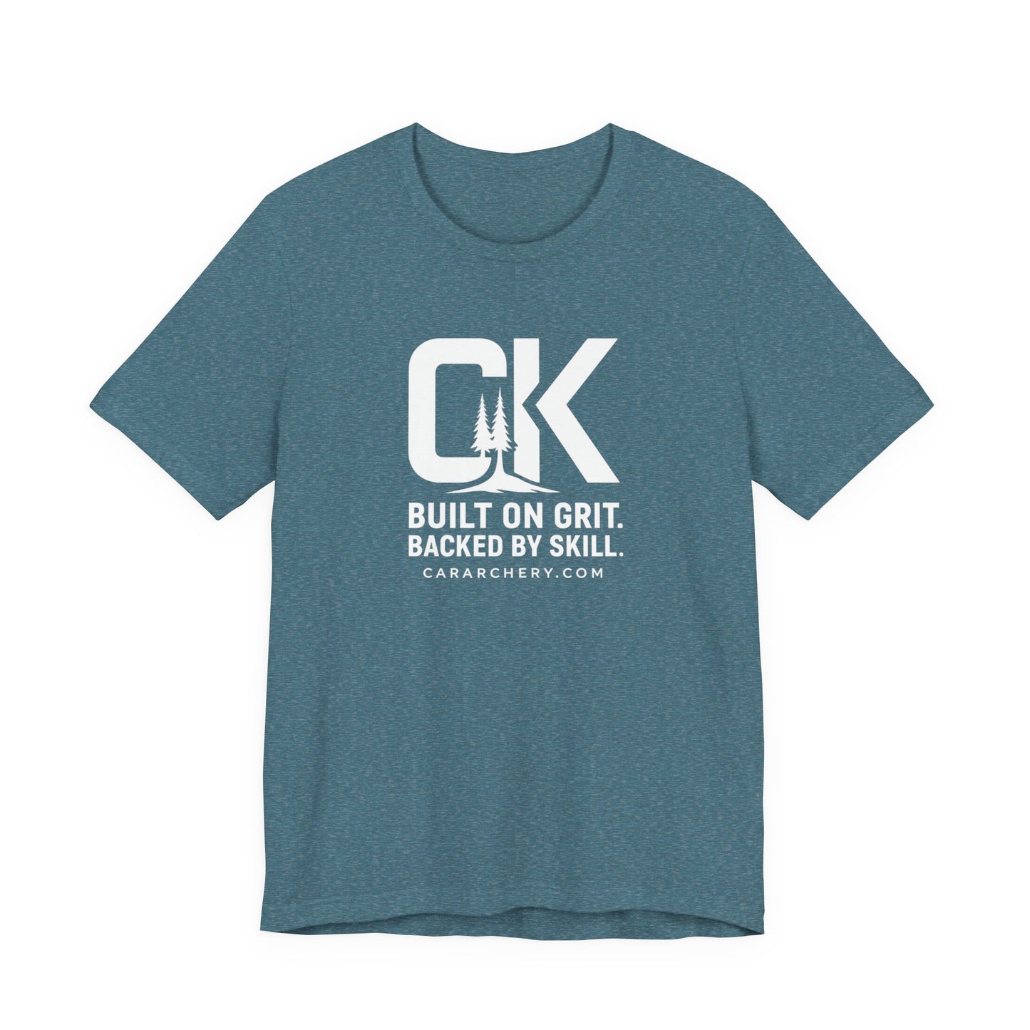 "Built on Grit" CK T-Shirt — “Built on Grit. Backed by Skill.” Motivational Tee